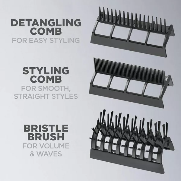 CONAIR 1875 Watt 3-in-1 Styling Hair Dryer - Silver - Image 5
