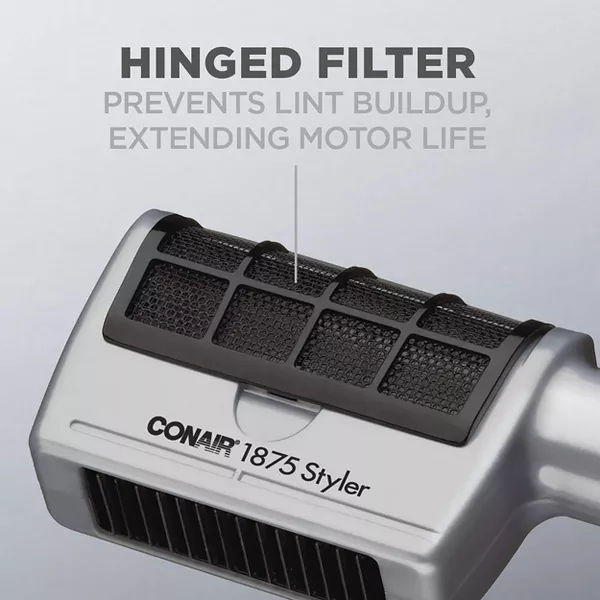 CONAIR 1875 Watt 3-in-1 Styling Hair Dryer - Silver - Image 8