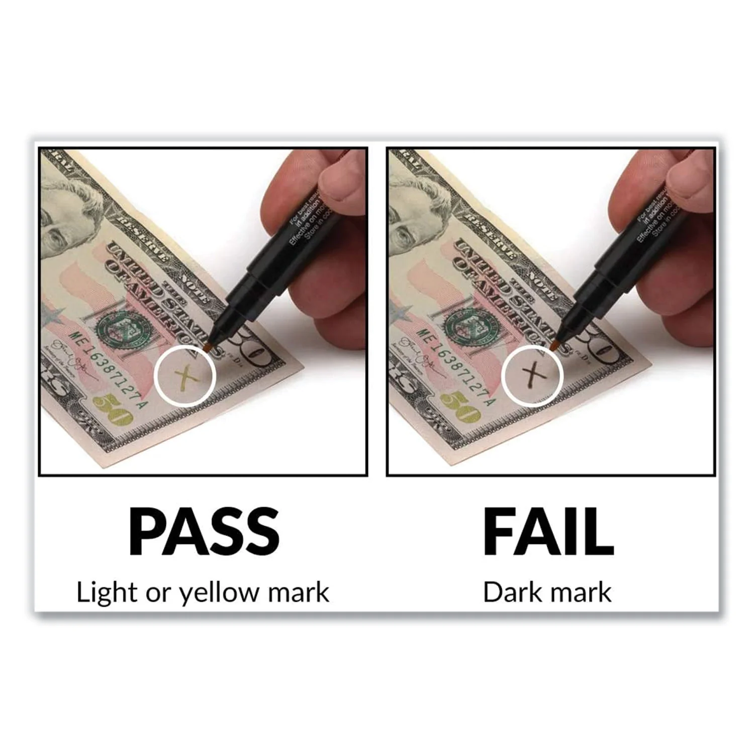 DRI MARK Counterfeit Bill Detector Pen - Black - Image 3